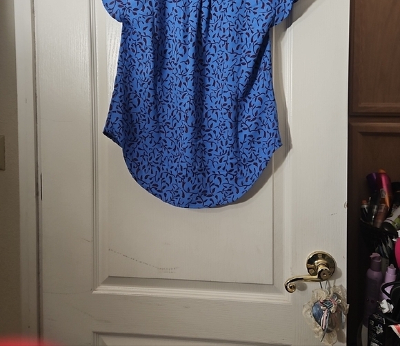 Blue Patterned Women's Top - Picture 5 of 5